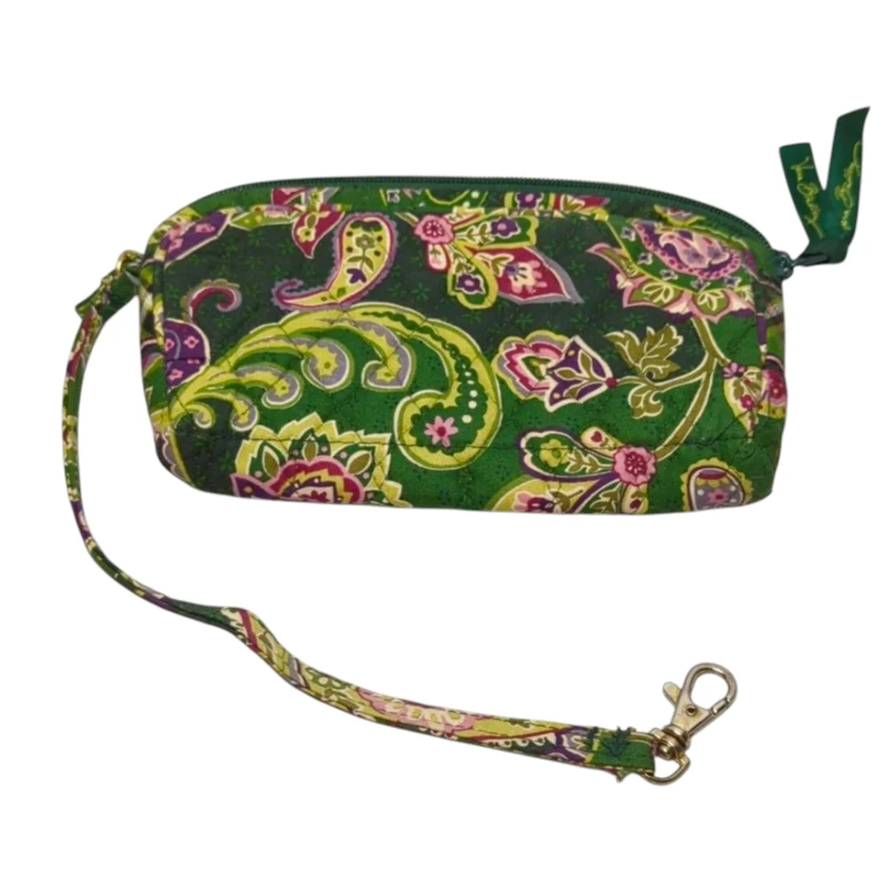 Vera Bradley Chelsea Green Wristlet